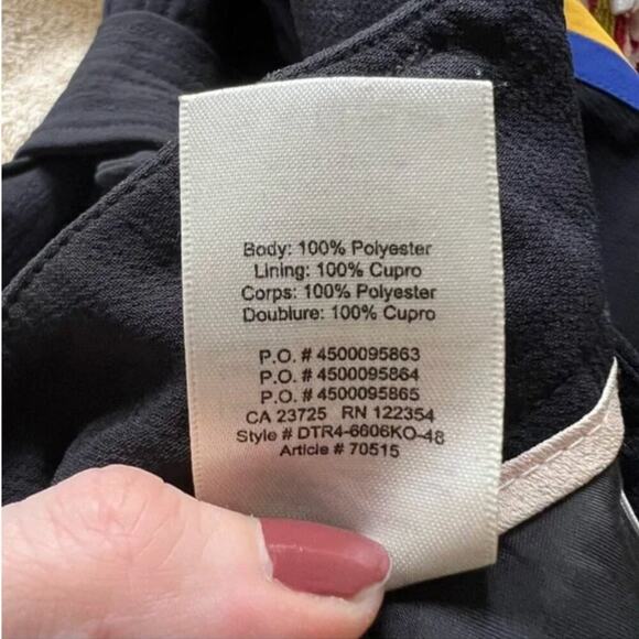 Aritzia Wilfred Tie-Waist Side-Stripe Black Trouser Pants - Picture 7 of 8